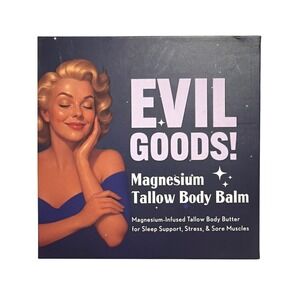 Evil Goods Magnesium Tallow Body Balm Sleep Support Stress Relief Recovery